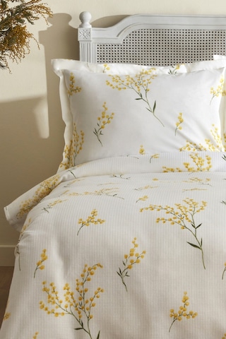 Karaca Home Loretta %100 Pamuk Tek Kişilik Pike Takımı Sarı Sarı