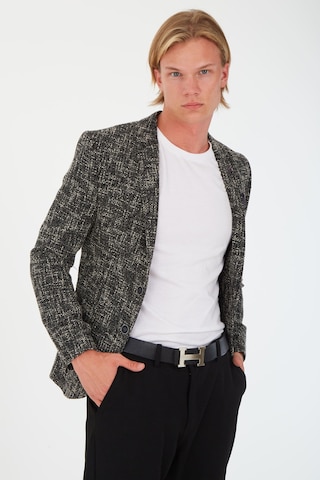 Sposo 5118 Dar Kalıp Kışlık Siyah Erkek Blazer Ceket Siyah