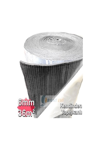 Elastomerik Kauçuk Köpüğü 6mm 120cm 36m2 Kendinden Yapışkanlı