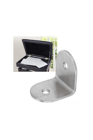 Springsun Stainless Steel 90 Derece Köşe Aparatı - Sağlam, Dayanıklı, Rafları Güçlendirmek İçin - 45x45mm Diğer