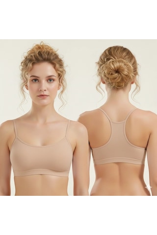 İkikareshop Dorya Penye Sporcu Bustiyer 1081 Çok Renkli
