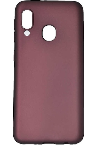 Noktaks - Samsung Galaxy Uyumlu A40 - Kılıf Mat Renkli Esnek Premier Silikon Kapak - Saks Mavi