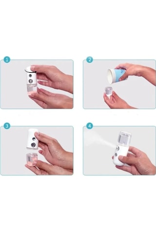 Şarjlı Mini Yüz Nemlendirici Dezenfektan Cihazı Mist Sprayer