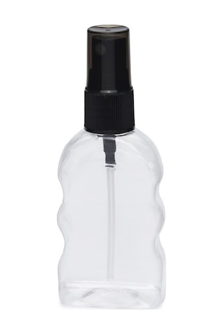 100 Adet - 50ml Boş Yassı Şeffaf Pet Şişe, Plastik Sprey Şişe 100 Adet - 50ml Boş Yassı Şeffaf Pet Şişe, Plastik Sprey Şişe