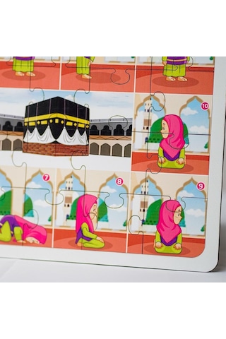 Moon Beavers İslamı Öğreniyorum Puzzle Serisi - Kız Namaz 83015,okula Din Kültürü Katkı Sağlayan Puzzle Oyuncak