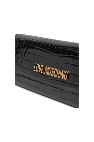 Love Moschino Omuz Çantası Croco Jc4294pp0lkj0000 Siyah