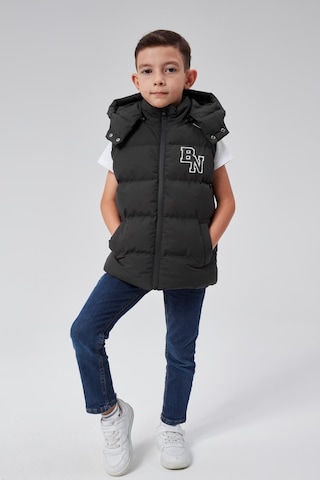 Benitto Kids Kapüşonlu Erkek Çocuk Şişme Yelek 51310 Gri