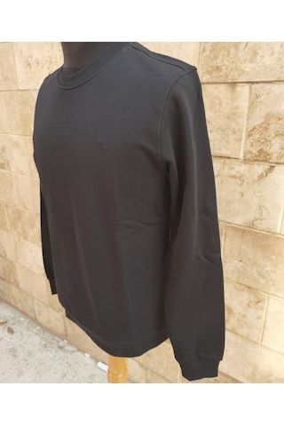 Raymons O Yaka Şardonsuz Sweatshırt Siyah