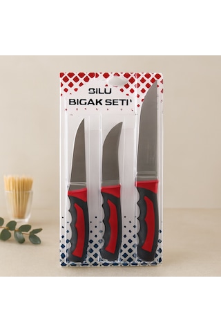 3lü Kurban Bıçak Seti - Paslanmaz Çelik