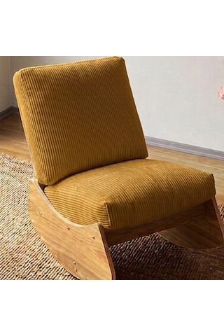 Comfort Sallanır Koltuk Tv Koltuğu Sallanan Berjer Sandalye Hardal