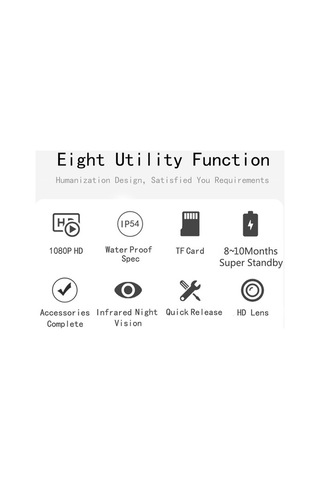 Maoyaya 16mp 1080p Gündüz Gece Kamera, Açık Hava İzleme, Ip54 Su Geçirmez, 2.0 Ekran, Hayvan Gözlem, 3 Siyah
