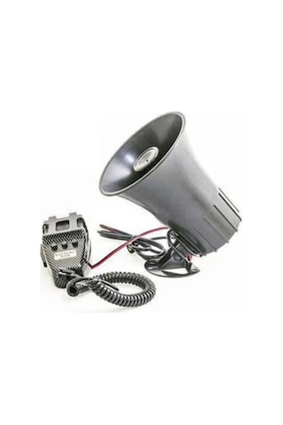 Oto Siren Mikrofonlu Megafon 12 Volt Polis Sireni Dadat