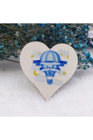 Balon Baskılı Ahşap Magnet Bebek Magnetleri 30 Adet