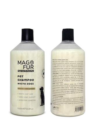 Mago Fur Beyaz Tüylü Köpek Şampuanı - 1000 Ml