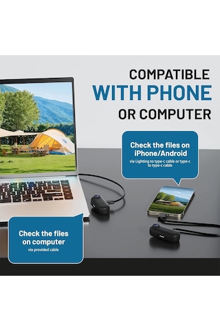 Mini Wıfı Aksiyon Kamerası 1080p Taşınabilir Vücut Kamerası Giyilebilir Video Kaydedici Ipx7 Su Geçirmez