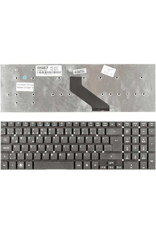 Acer Uyumlu Aspire E1-570G-33214G50Mnkk Notebook Klavye (Siyah TR) ( Pars power ) Siyah 280653