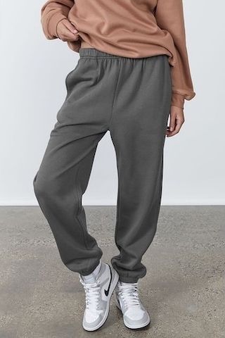 Madmext Kadın Antrasit Beli Lastikli Oversize Eşofman Altı Mg1235 Antrasit