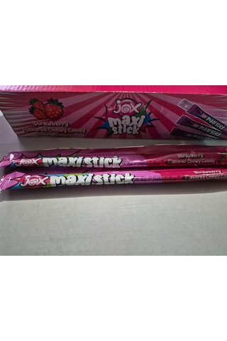 Jox Maxi Stick Çilek Aromalı Çiğnenebilir Şeker 24 Adet