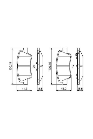 Hyundai İ20 1.4 Mpı 2020-2024 Bosch Arka Balata Netparnet25338 G