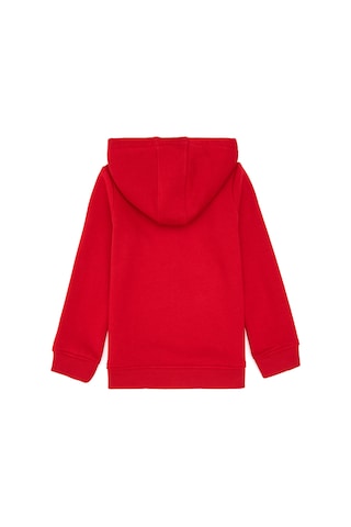 U.S. Polo Assn. Kız Çocuk Kırmızı Kapüşonlu Fermuarlı Şardonlu Basic Sweatshirt 50316809-VR171