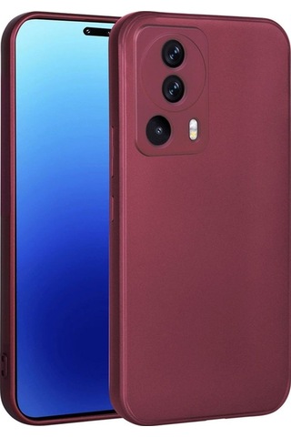 Xiaomi Mi 13 Lite Kılıf Zore Premier Silikon Kapak Mürdüm