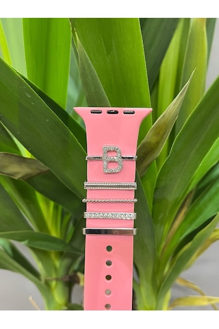 Apple Uyumlu Watch Kordon Aksesuarı Charm Set B Harfi