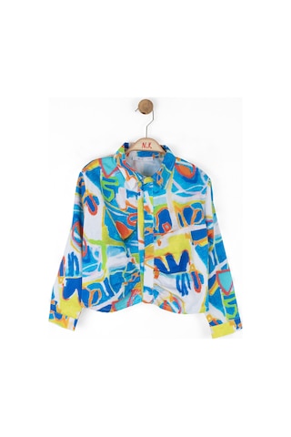 Nk Kids 38568 Kız Çocuk Mavi Confetti Gömlek Mavi
