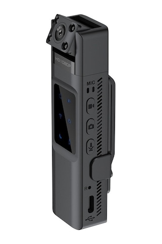 Ulzyvf Yüksek Netlikli Wifi'li Aksiyon Kamerası, Siyah Gece Görüşlü Kompakt Siyah