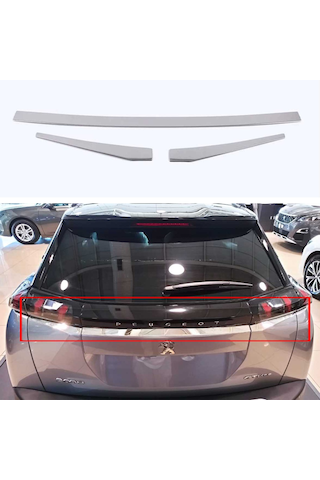 Peugeot 2008 Bagaj Üst Kromu Nikelajı 2020-2021