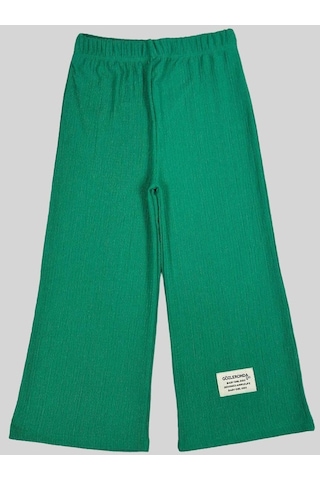 Yeşil Bürümcük Bol Paça Pantolon 2062-5 Yeşil