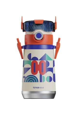 Vagonlife Cocosmile Cs-001 500 ML Beyaz Pipetli Boyun Askılı Çelik Termos