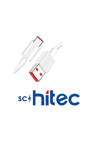 Schitec 6a 120w Usb-a To Type-c Hızlı Şarj Ve Data Kablosu 1m Beyaz Sk002 100cm