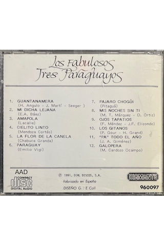 Müzik Cd Sidir - Plak Değildir Cd Los Fabulosos Tres Paraguayos