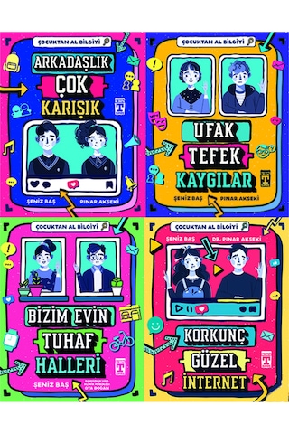 4.5.6. Sınıf Okuma Seti 4 Kitap Çocuktan Al Bilgiyi Serisi Arkadaşlık Çok Karışık-ufak Tefek Kaygıla