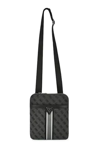 Guess Erkek Siyah Crossbag 4g Logolu Çanta Gri