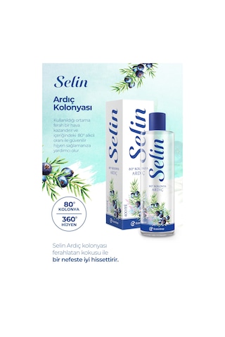 Parfümlü Kolonya Ardıç 400 Ml 2'li Set