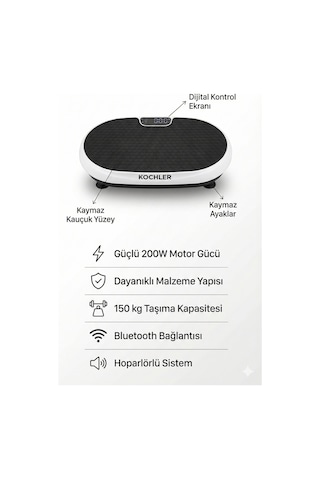 2d Özellikli Bluetooth'lu Kondisyon Aleti Ve Egzersiz Aleti - Hoparlörlü Müzik Özellikli