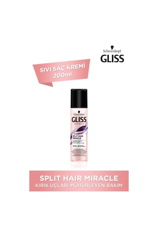 Gliss Split Hair Miracle Sıvı Saç Kremi 200 Ml X 2 Adet