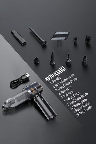 St-6659s Plus 16000 Bpa Çok Fonksiyonlu Kablosuz Yüksek Emiş Araç Ve Ev Temizlik El Süpürgesi