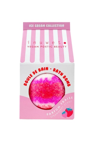 Inuwet Icecream Çilek Banyo Bombası Çiçek