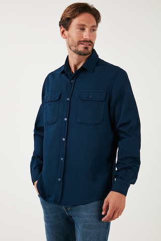 Buratti Pamuklu Çift Cepli Regular Fit Erkek Gömlek Cf25W128858 Indigo