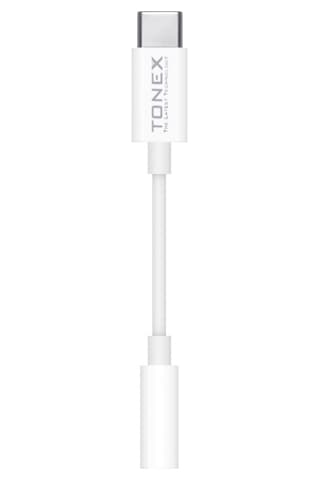 Tonex AX-03 Type-C to 3.5mm Kulaklık Dönüştürücü Kablo Beyaz