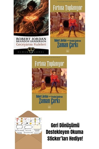 Geceyarısı Kuleleri Zaman Çarkı 13 + Zaman Çarkı Serisi 12: Fırtına Toplanıyor Ciltli + Zaman Çarkı Serisi 12: Fırtına Toplanıyor