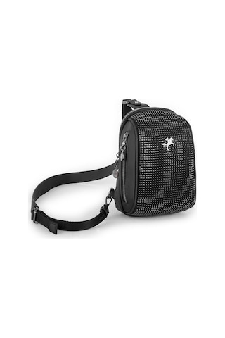 Nas Bag Bel Ve Body Bag Siyah Taşlı Siyah