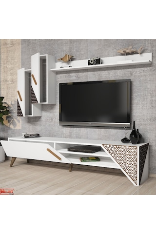 Variant Beril Tv Ünitesi Ve Orta Sehpa Takımı - Beyaz