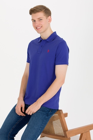 U.S. Polo Assn. Erkek Mavi Basic Polo Yaka Tişört 50262933-VR212