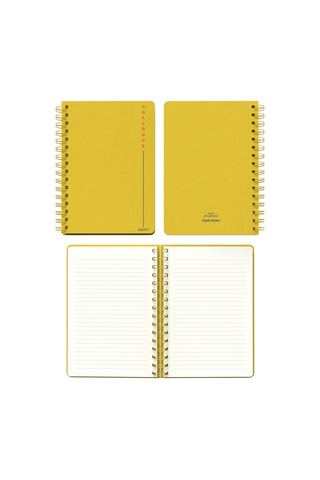 Melimelek Çizgili Defter Sarı Bez Ciltli - Ceyda Düvenci Sarı