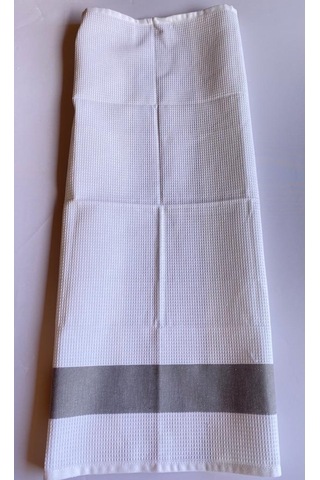 6 Adet Waffle Desen Beyaz Kurulama Bezi 45x65 CM Pamuk