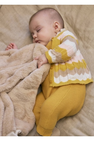 Mayoral Bej Peluş Bebek Battaniyesi 9955 Bej