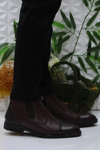 Pierre Cardin 11925251 Kahve Fermuarlı Hakiki Deri Erkek Bot 001